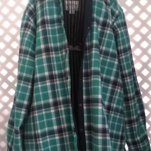 Orvis plaid fleece lined flannel Shacket. XXLarge